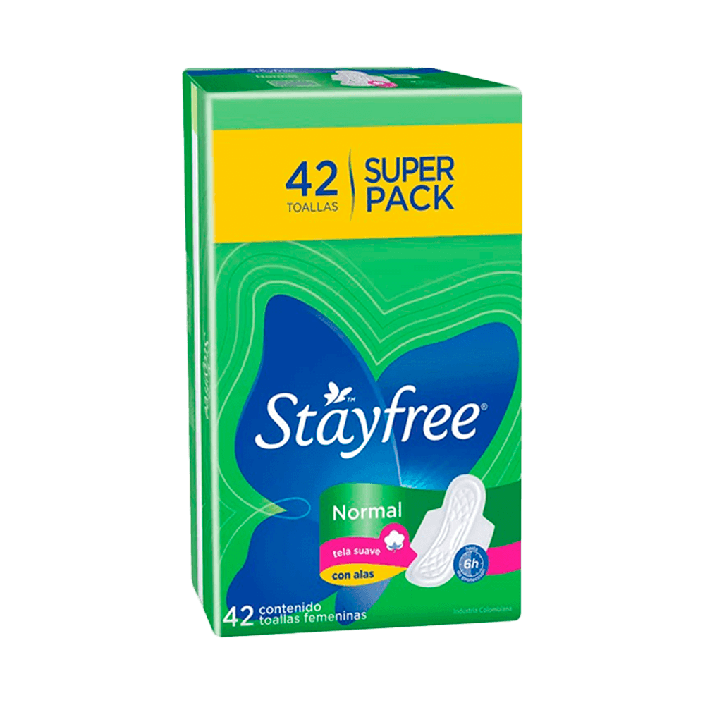 Toallas Higiénicas Stayfree Normal con Alas
