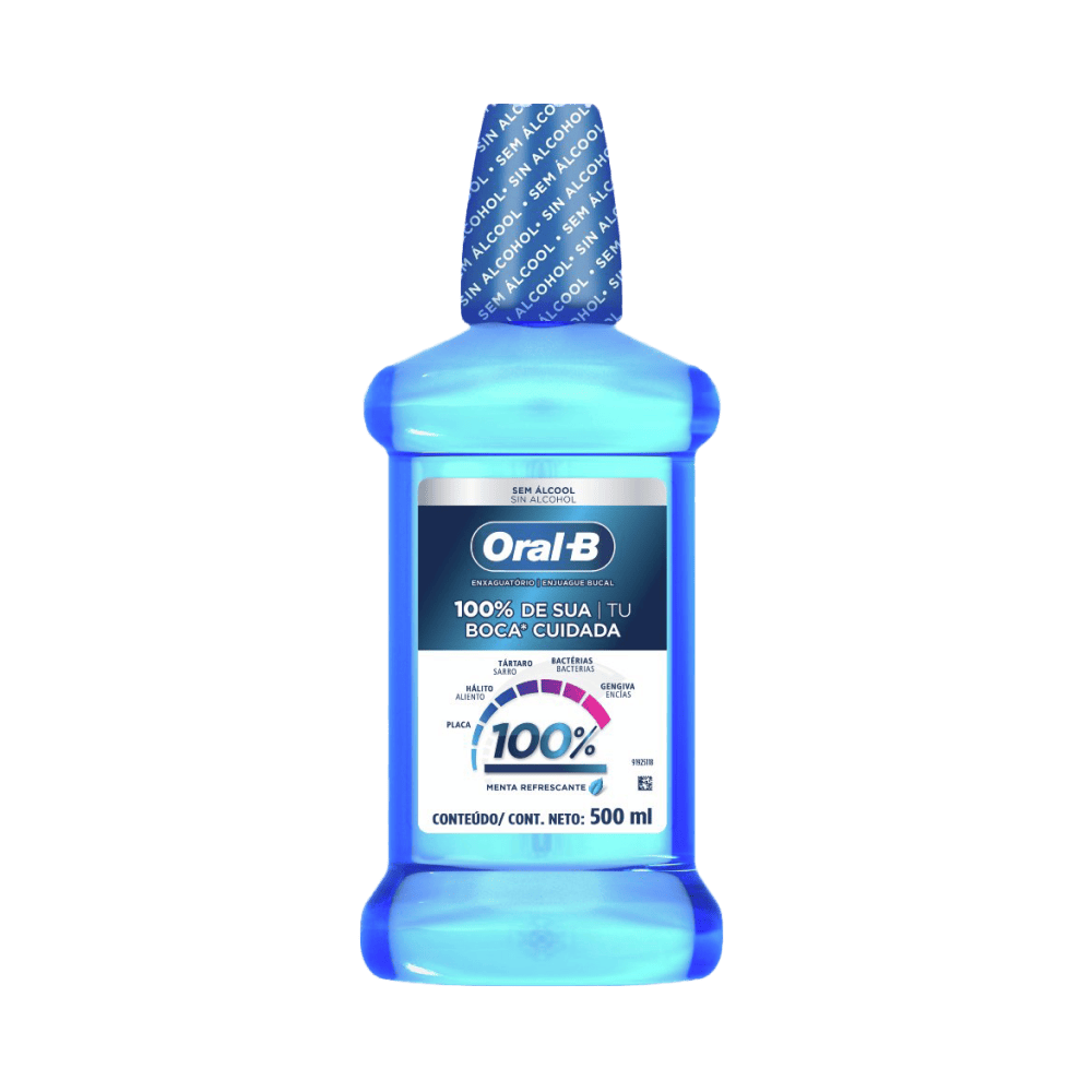 Enjuague Bucal Oral-B 100% Menta Refrescante
