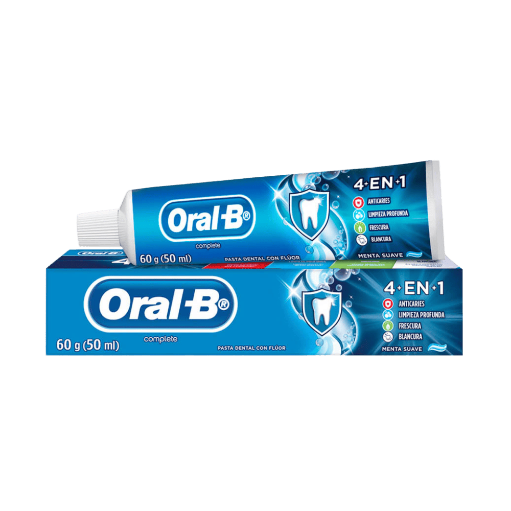 Pasta Dental Oral-B Complete 4en1 Menta Refrescante