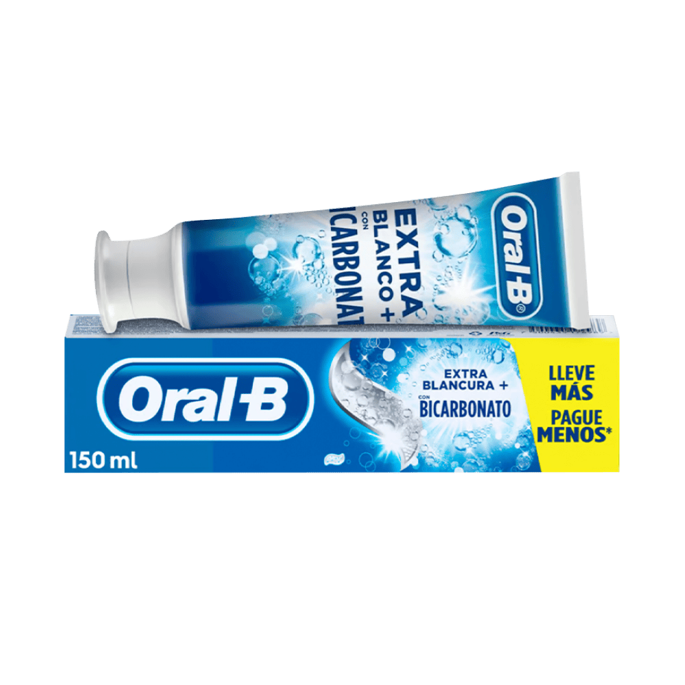 Pasta Dental Oral-B Extra Blancura + Bicarbonato