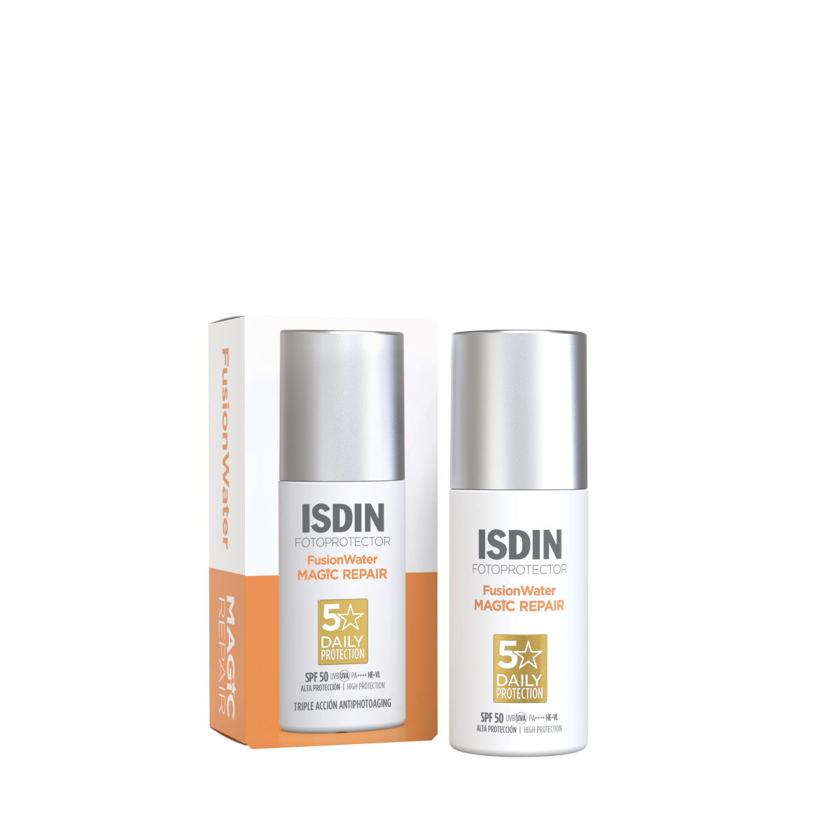 Fotoprotector Fusion Water Magic Repair sin Color SPF 50 