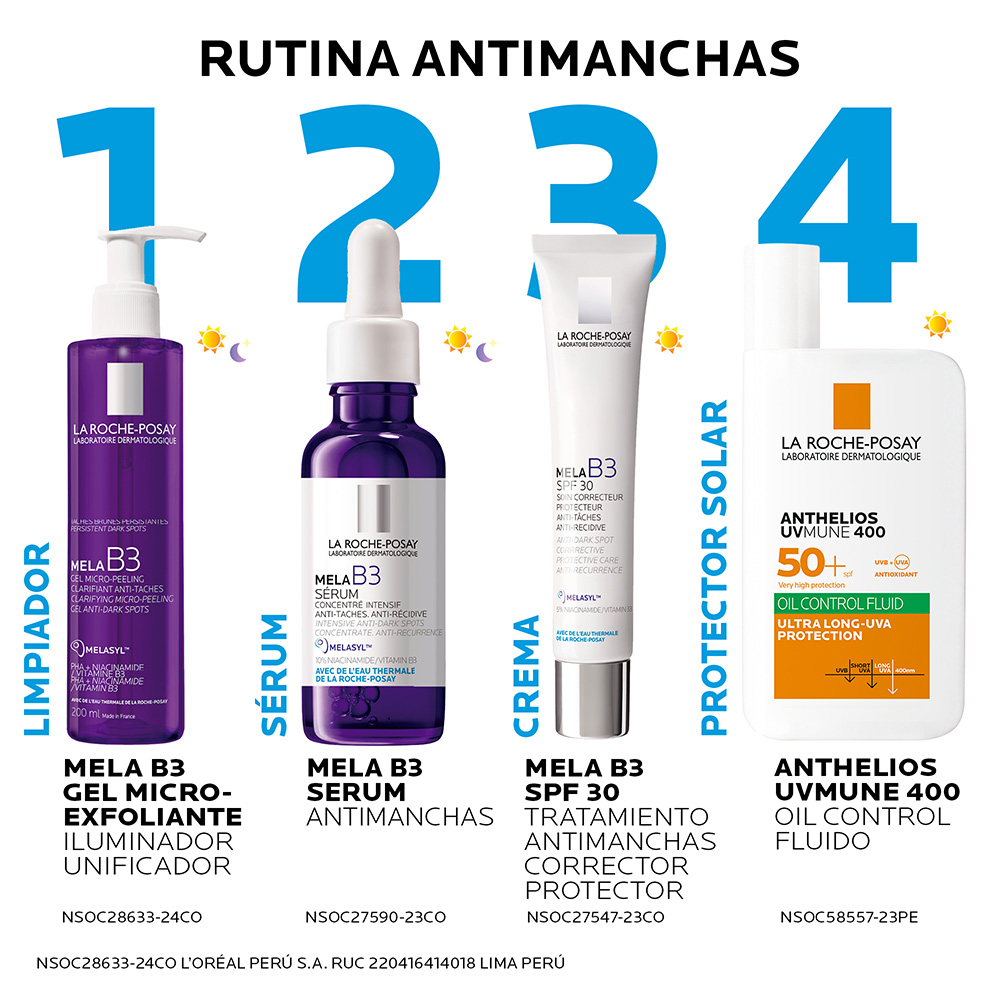 Gel Limpiador Microexfoliante Anti-manchas Mela B3