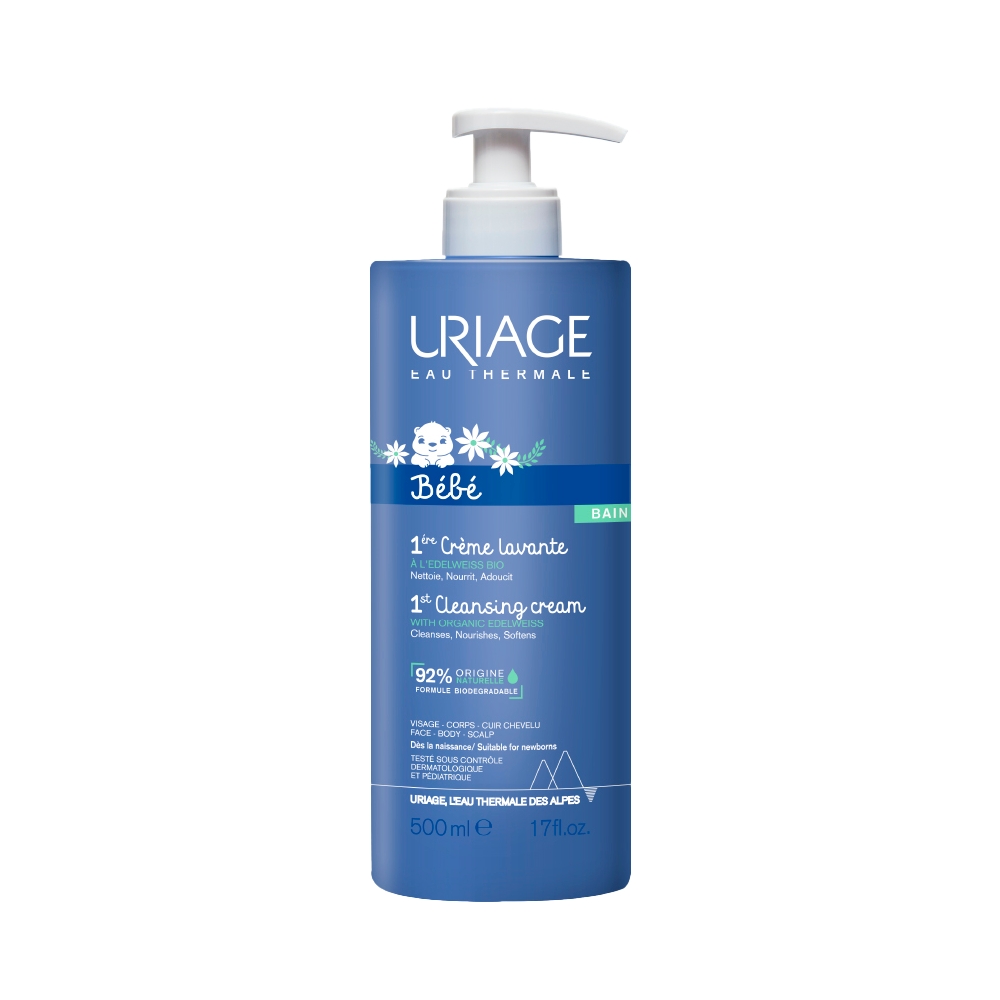 Uriage Bebé 1Era Crema Lavante - Cuidado 2 En 1: Elimina Impurezas Y Nutre La Piel