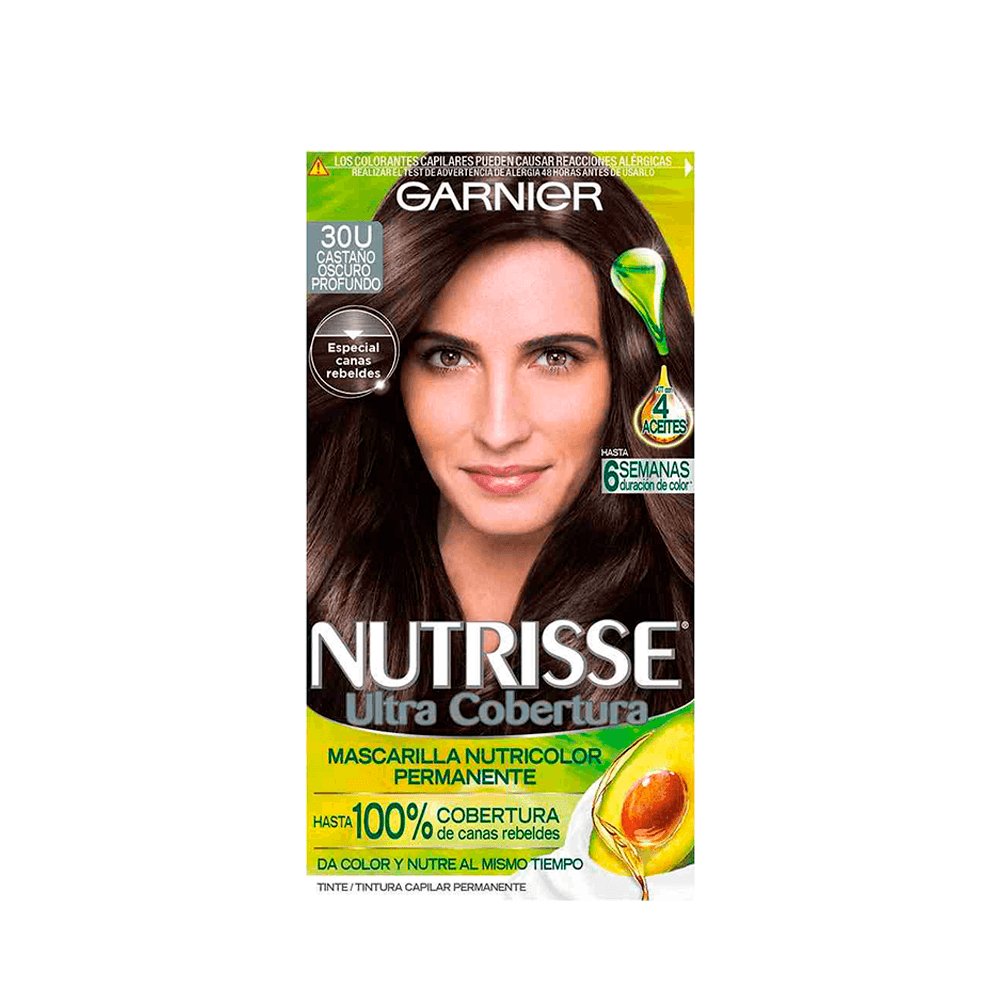 Tinte Garnier Nutrisse Castaño Oscuro Profundo 30U