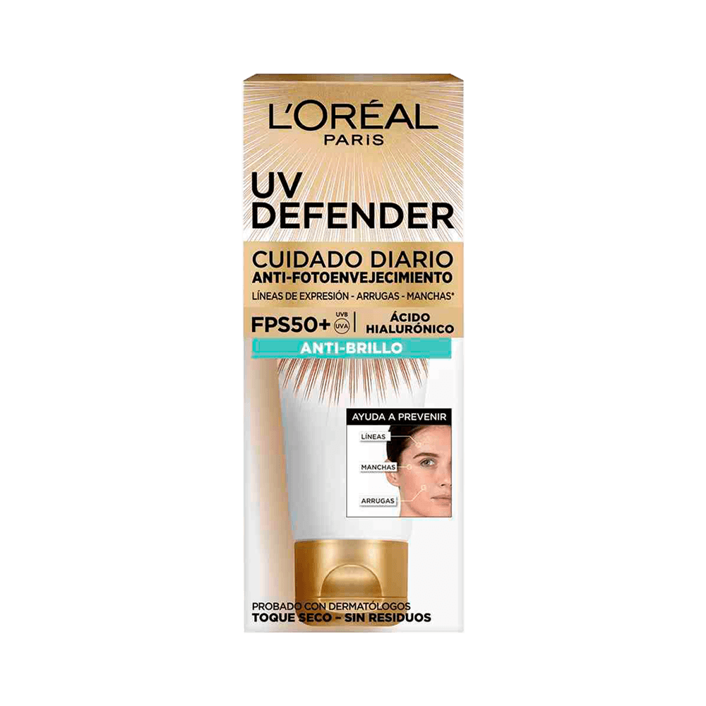 Protector Solar L'Oréal Paris Uv Defender Antibrillo