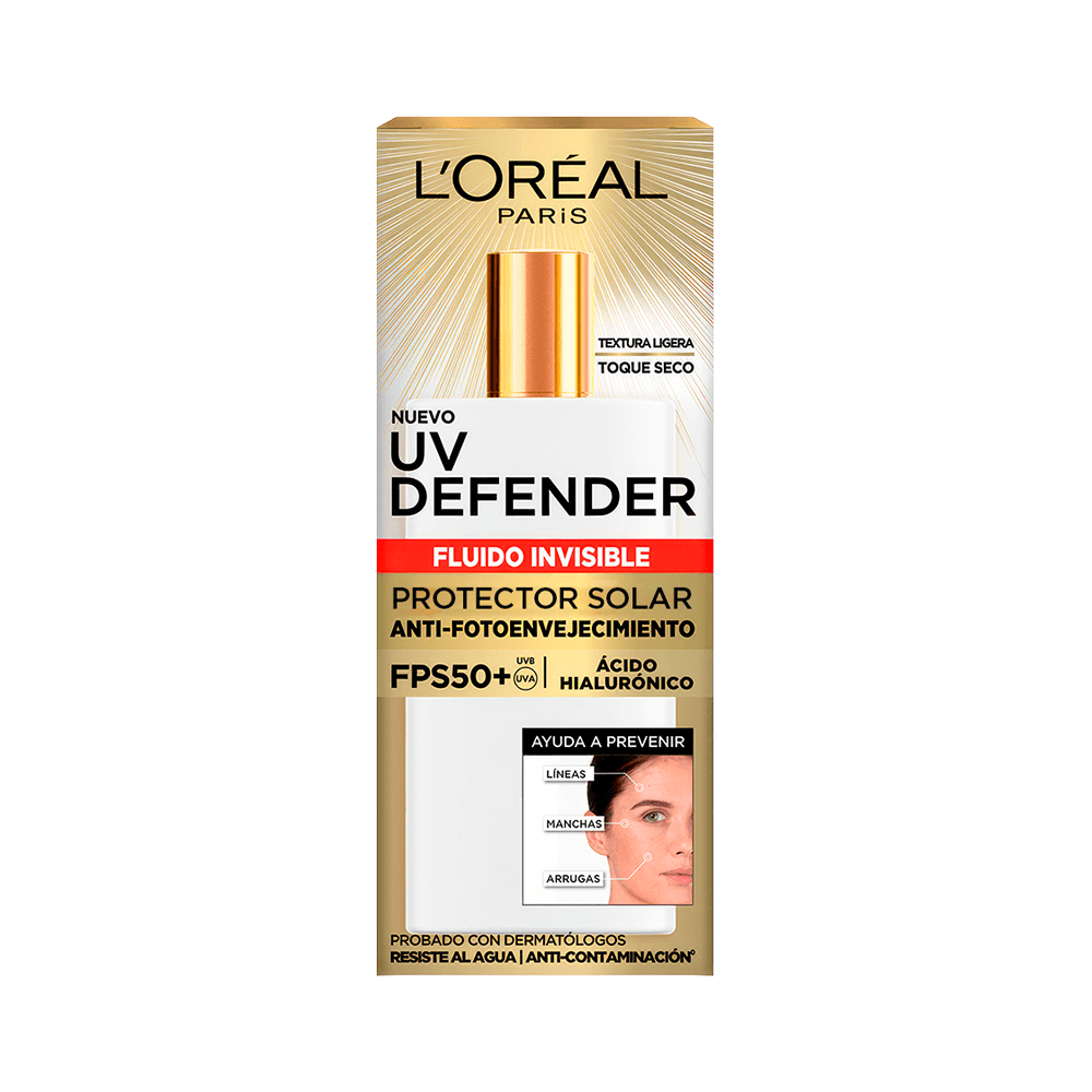 Protector Solar L'Oréal Paris Uv Defender Fluido