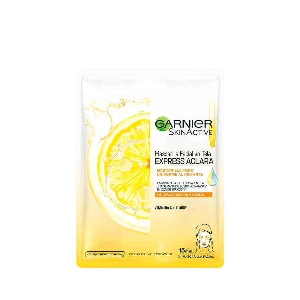 Mascarilla Garnier Express Aclara Vitamina C Mascarilla Garnier Express Aclara Vitamina C