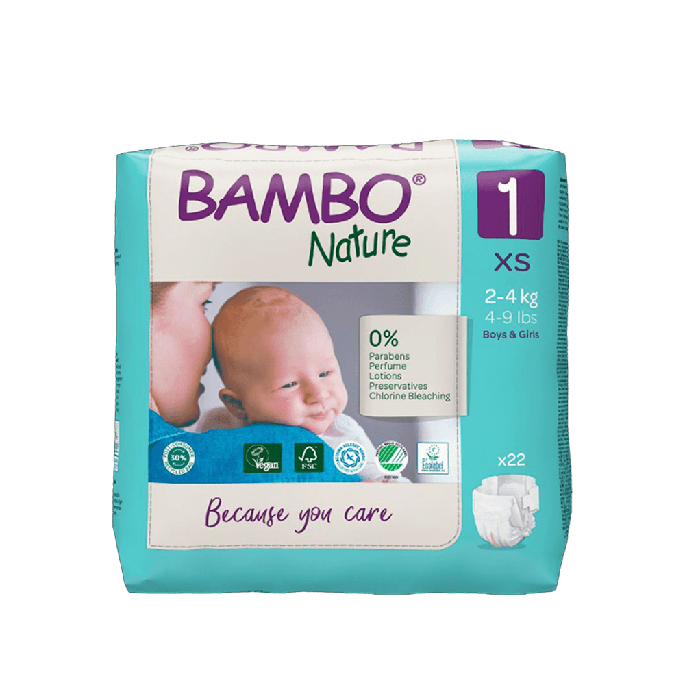 Pañal Bambo Nature Talla 1 RN-XS Pañal Bambo Nature Talla 1 RN-XS