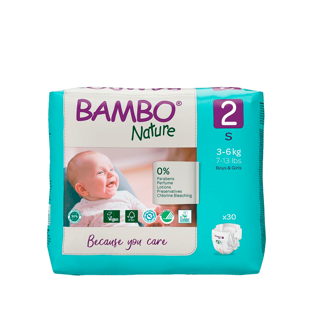 Pañal Bambo Nature Talla 2 P-S