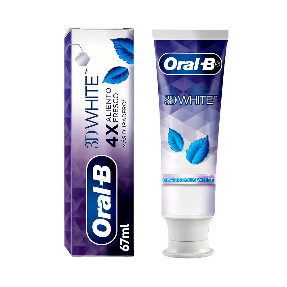 Pasta Dental Oral-B 3D White Glamorous