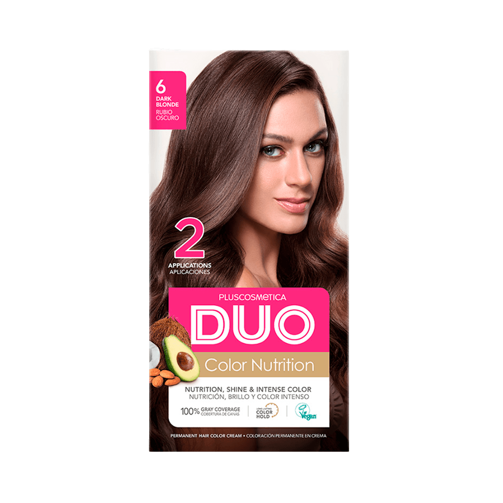 Tinte para Cabello Duo Color Nutrition 6 Rubio Oscuro Tinte para Cabello Duo Color Nutrition 6 Rubio Oscuro