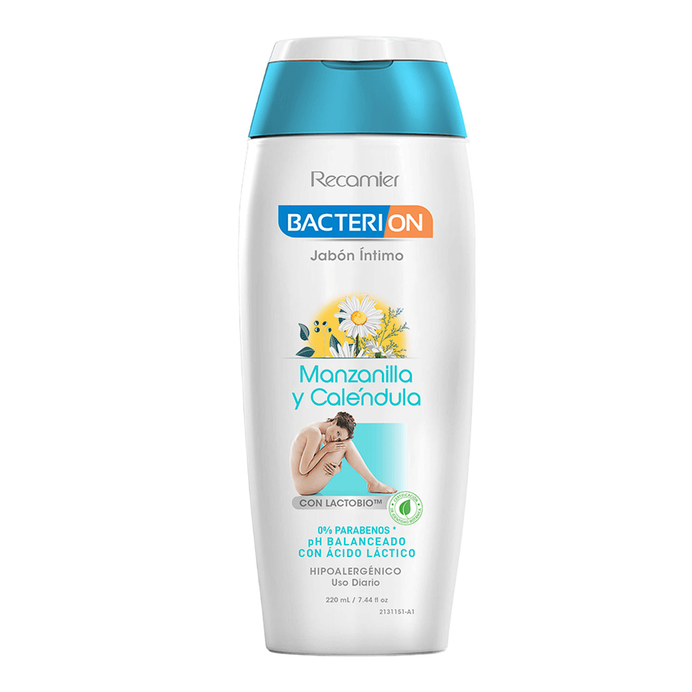 Bacterion Jabón Íntimo Manzanilla y Calendula 