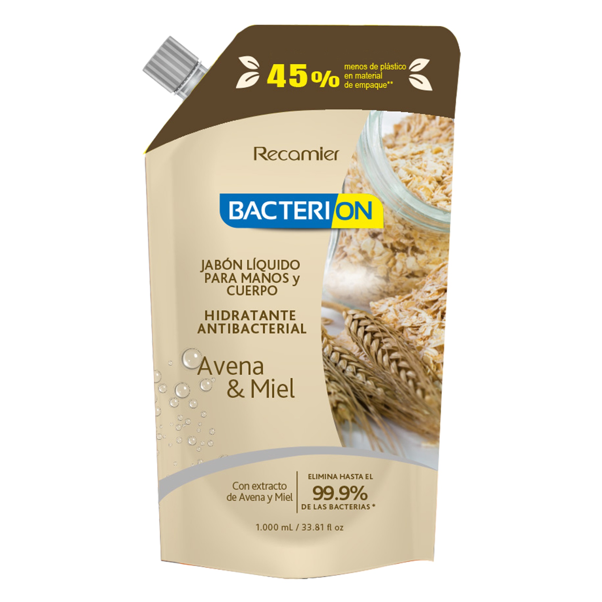 Jabón Líquido Bacterion Avena
