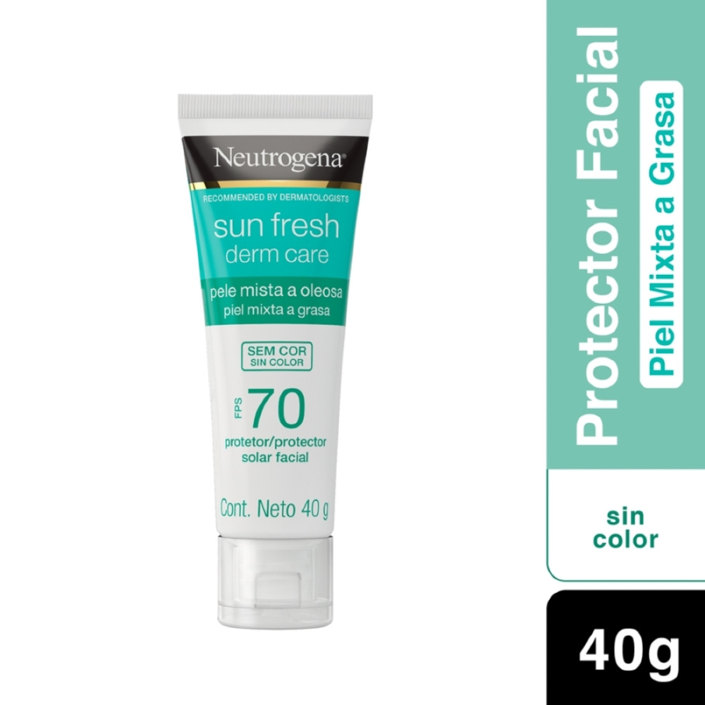 Protector Solar Facial Neutrogena Sun Fresh Derm Care Sin Color Fps 70