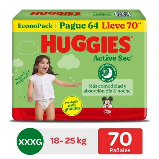 Pañal Huggies Active XXXG Pañal Huggies Active XXXG