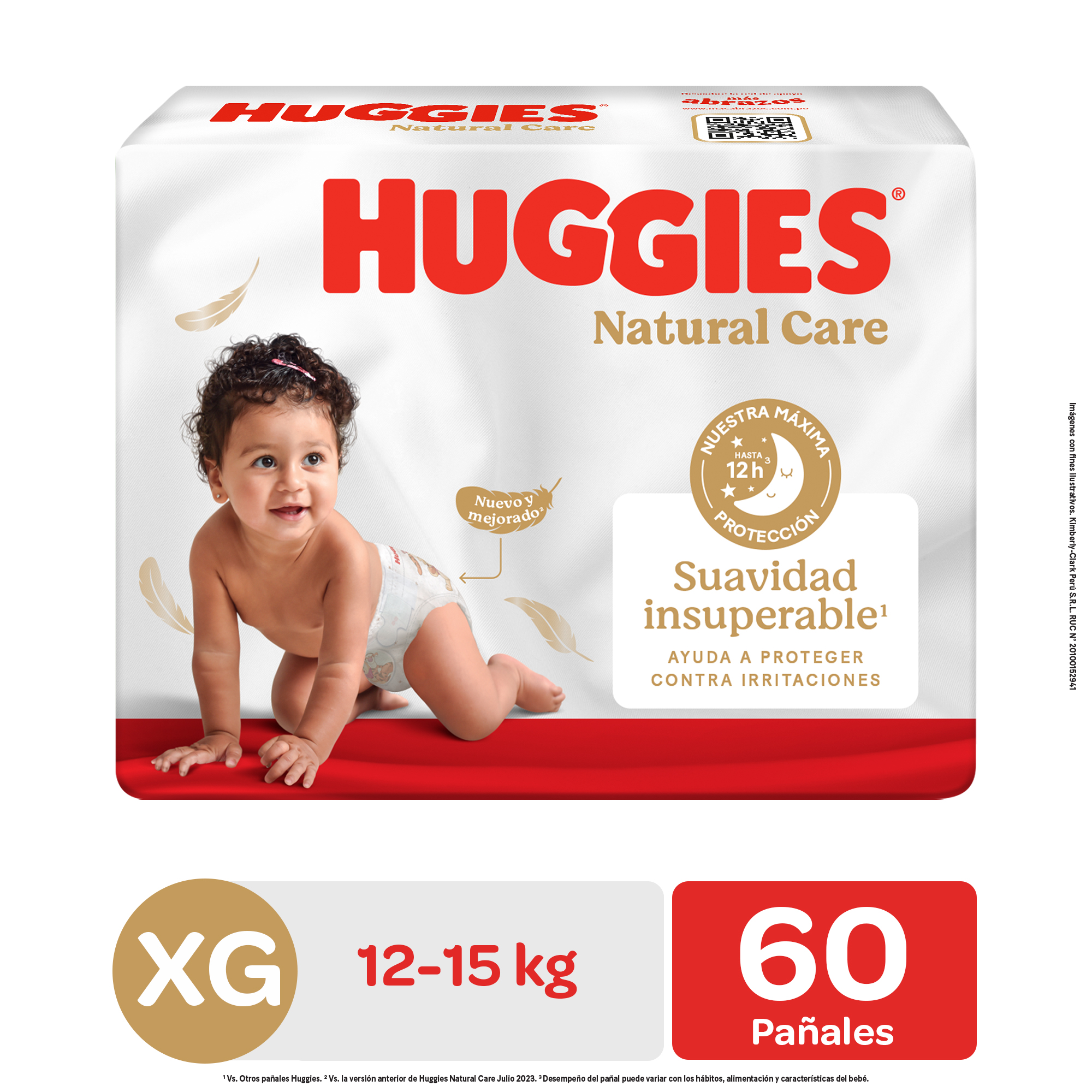 Pañal Huggies Natural Care XG Big Pack