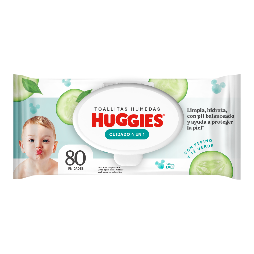 Toallitas Húmedas Huggies Care 4 en 1 Flip Top