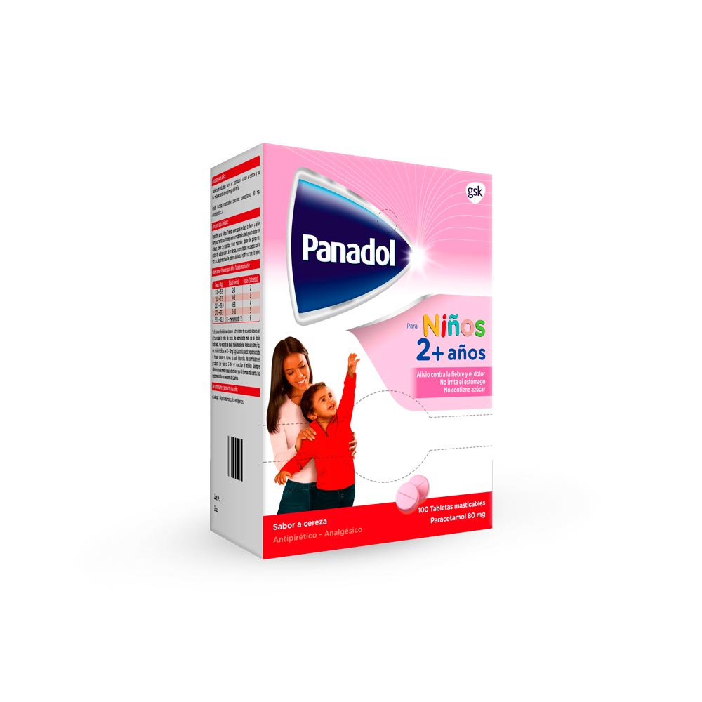 Panadol Niños Tableta Masticable 80mg