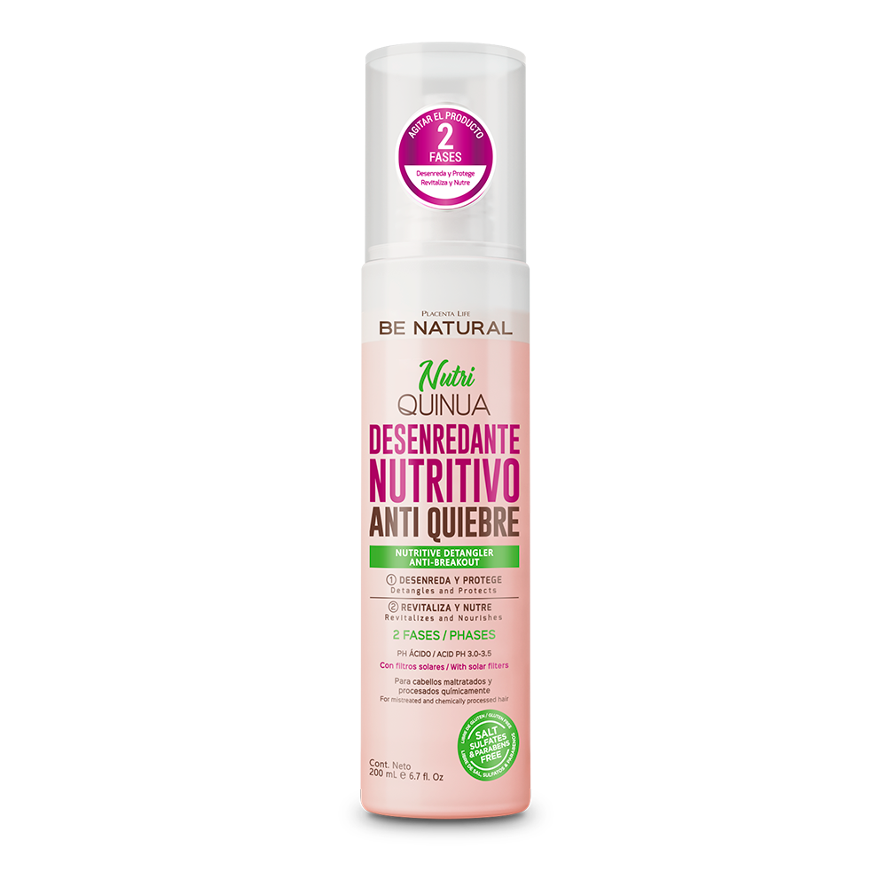 Placenta Life Be Natural Nutri Quinua Desenredante Nutritivo 2 Fases