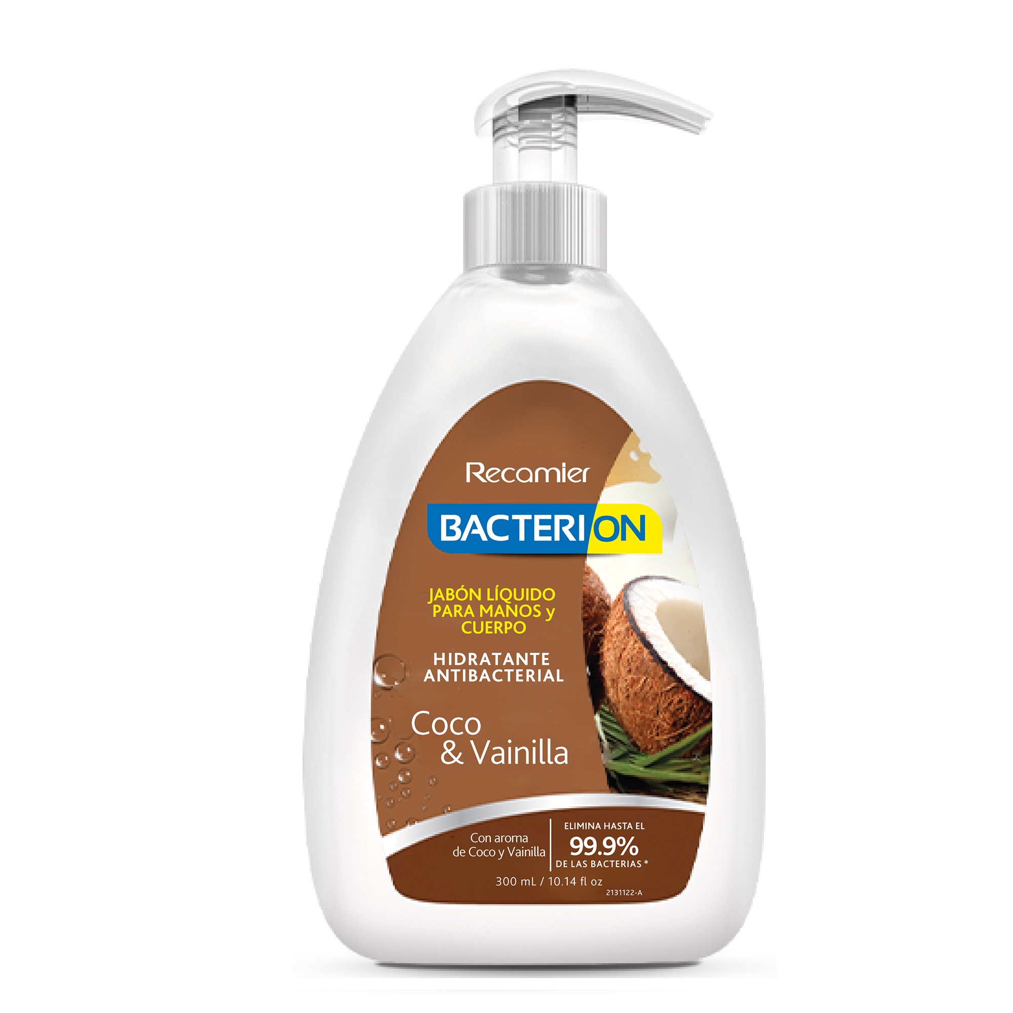 Jabón Líquido Bacterion Coco & Vainilla