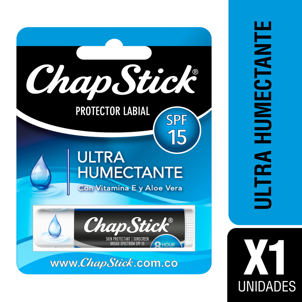 Bálsamo Labial Chapstick Ultra Humectante 8hr SPF15
