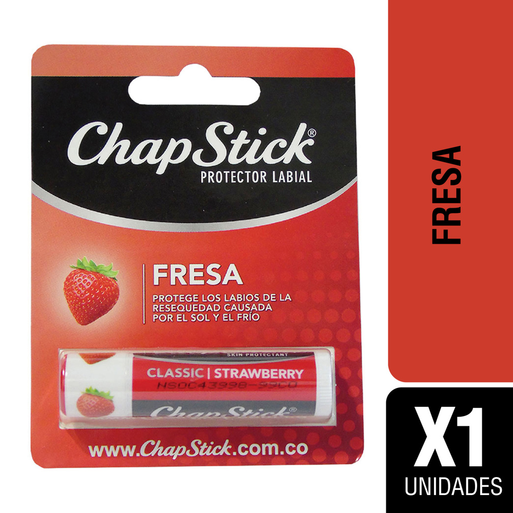 Bálsamo Labial Chapstick Fresa