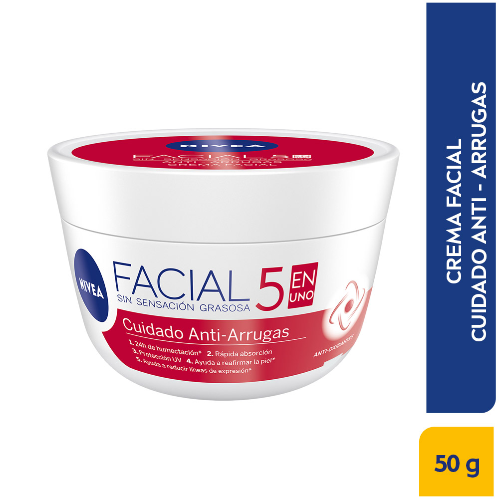 Crema Facial 5 en 1 Nivea Anti-Arrugas