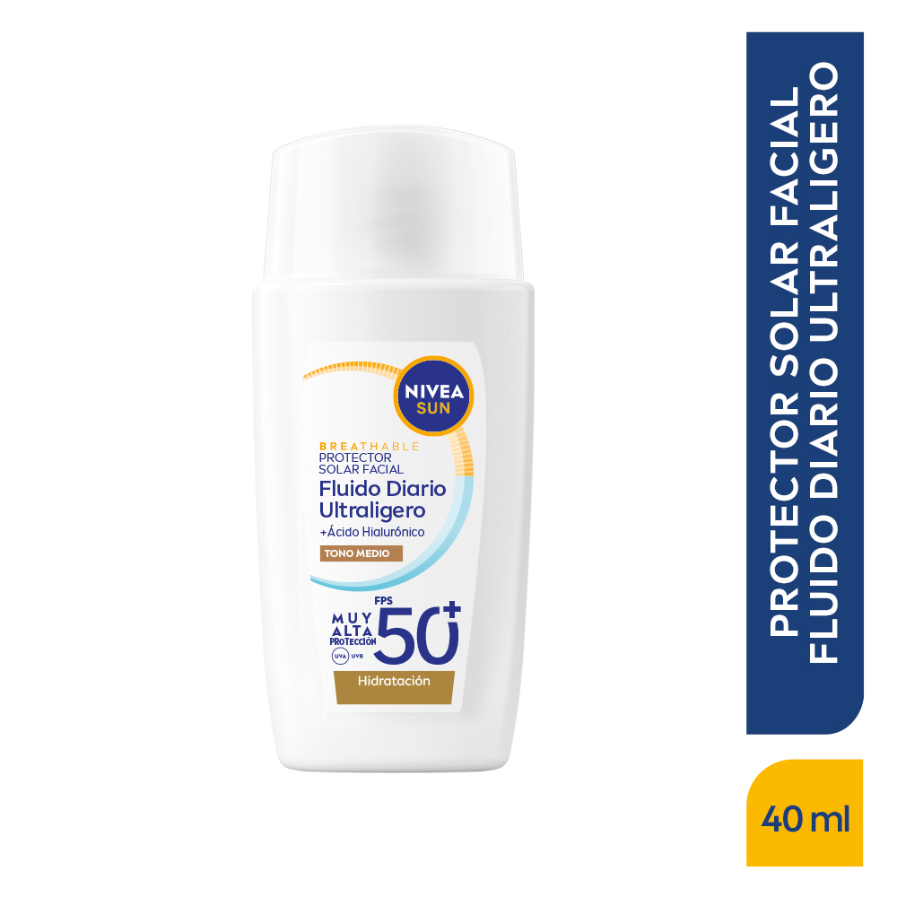 Protector Solar Facial NIvea Uv Fluido Diario Con Color Protector Solar Facial NIvea Uv Fluido Diario Con Color