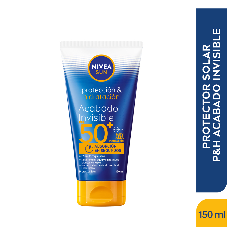 Protector Solar Nivea Hidrata Y Protege Invisible 50+ Loción