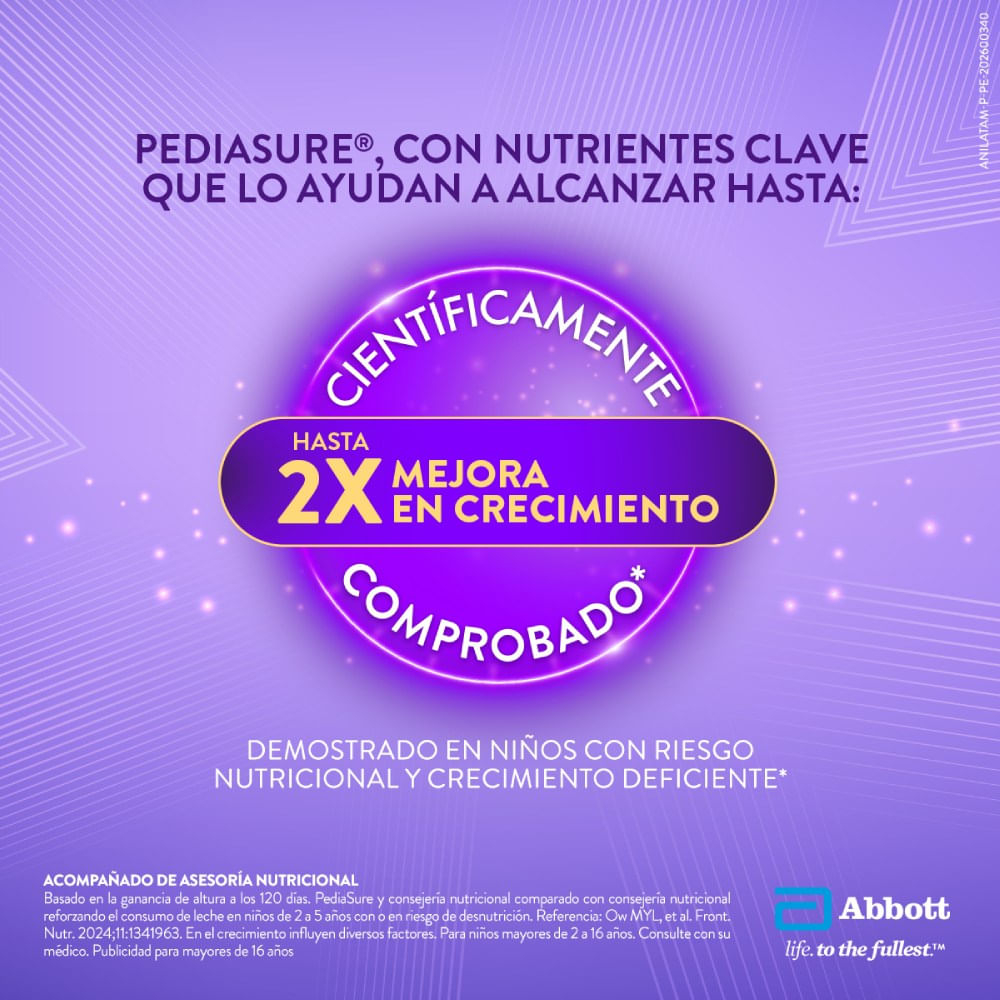 Pack 12 Pediasure Líquido Chocolate 220ml Pack 12 Pediasure Líquido Chocolate 220ml