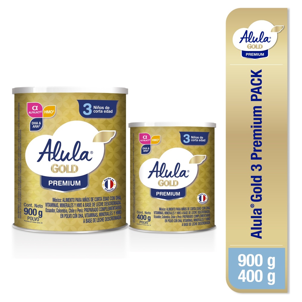 Pack Alula Gold 3 Premium 900gr + REGALO lata 400gr
