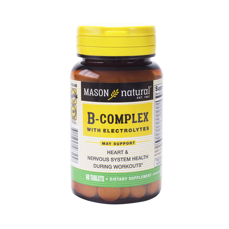Complejo B con Electrolitos tableta frasco x60 und Mason