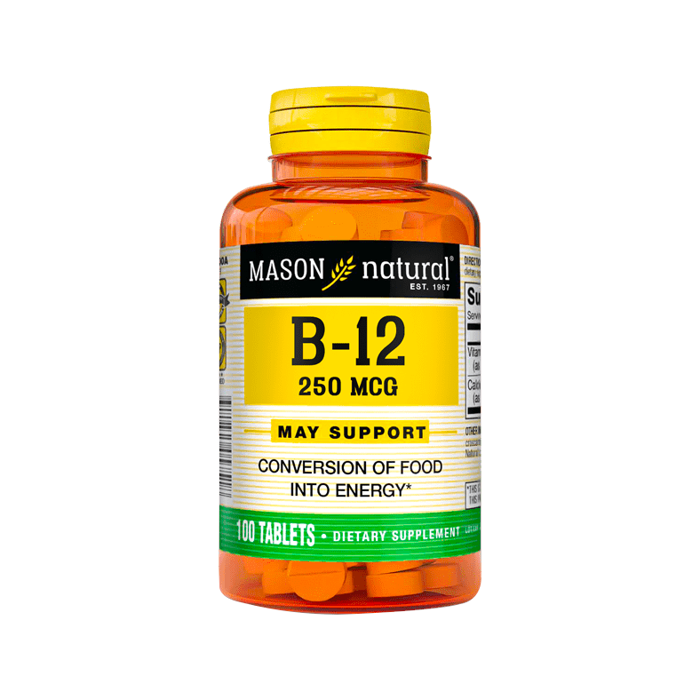 Vitamina B12 – 250 mcg tableta frasco x100 und Mason