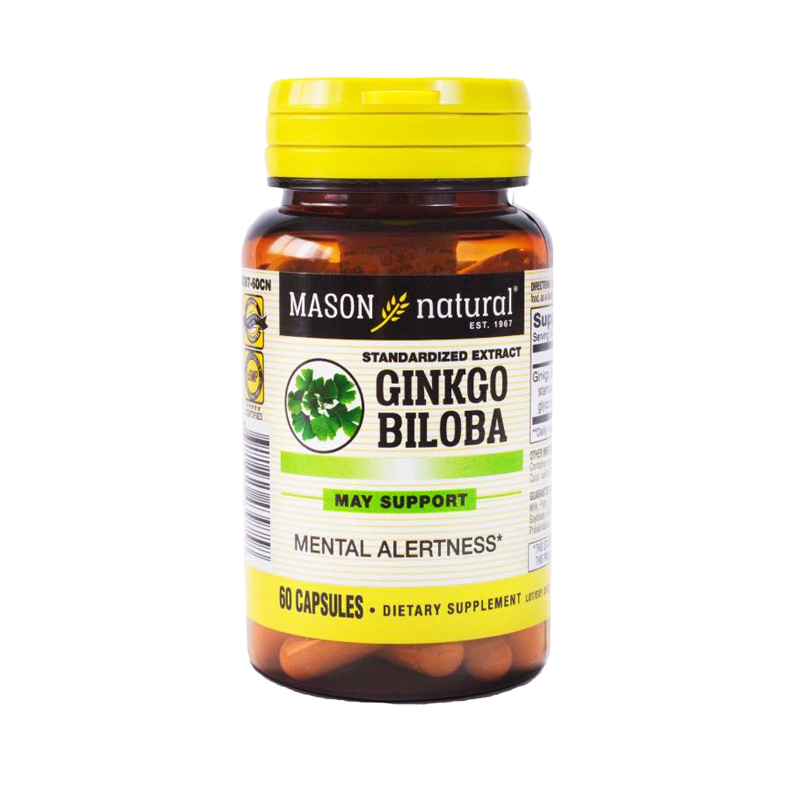 GinKgo Biloba cápsula frasco x60 und Mason