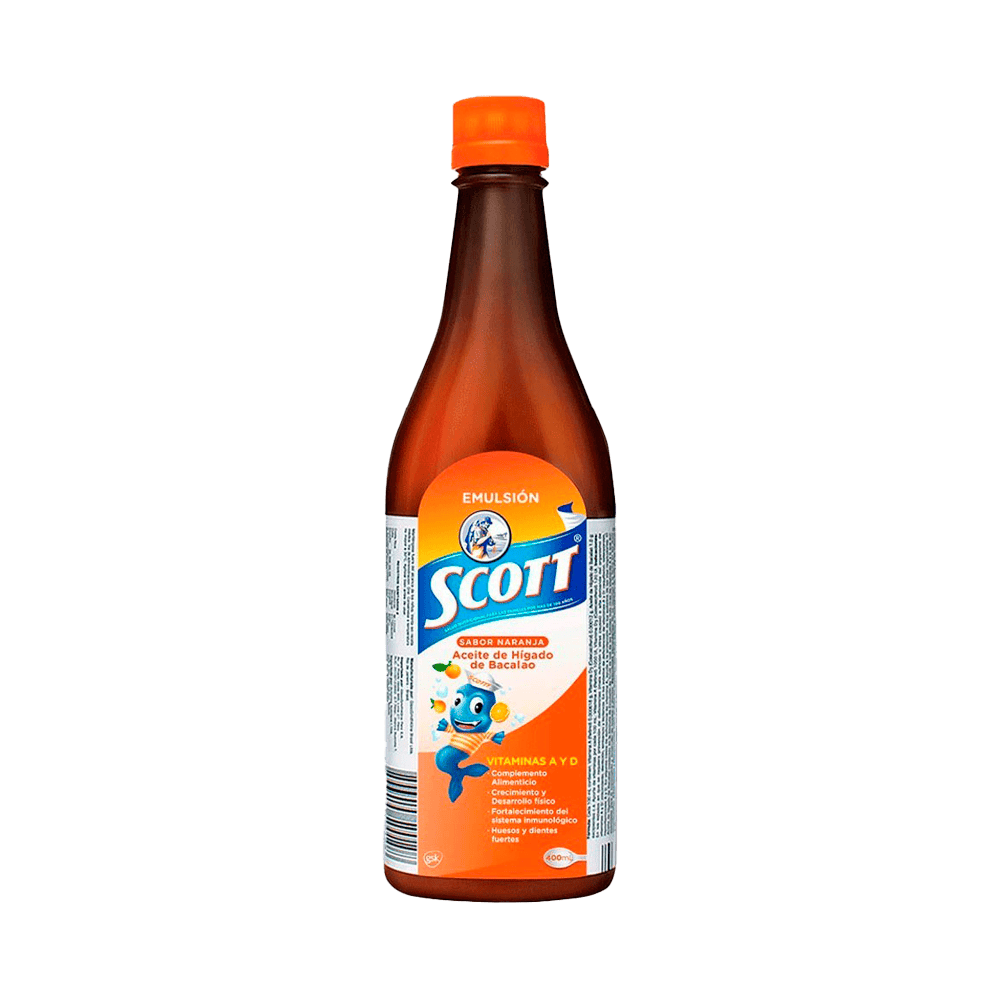Multivitamínico Emulsión de Scott 10% Naranja