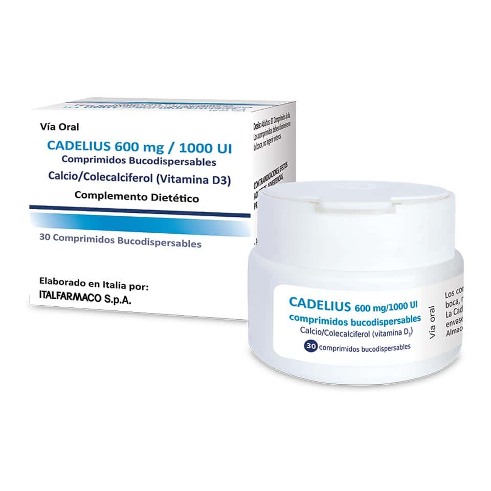 Cadelius 600mg/1000UI Comprimidos