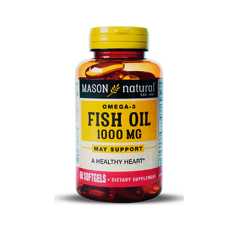 Omega 3 Aceite de Pescado 1000mg Cápsula Blanda Mason Omega 3 Aceite de Pescado 1000mg Cápsula Blanda Mason
