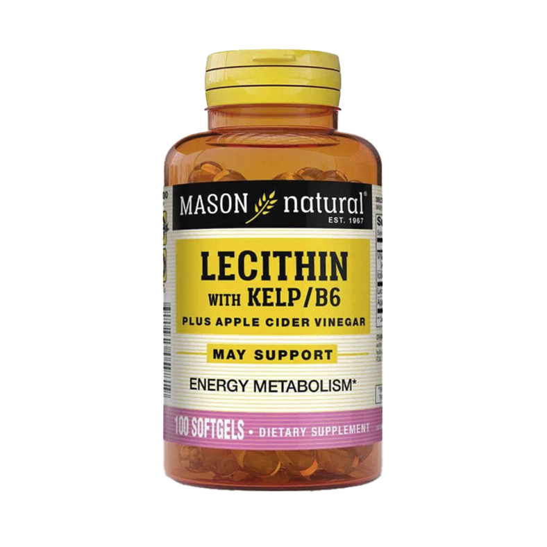 Vitamina Lecitina Kelp B6 cápsula blanda frasco x100 und Mason