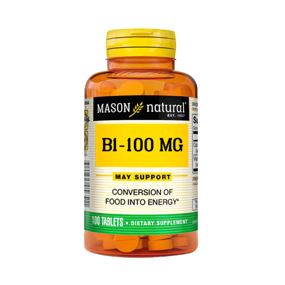 Vitamina B1 100 MG tableta Frasco x100und. Mason