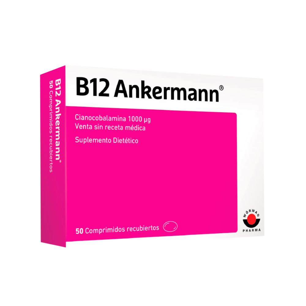 Vitamina B12 Ankermann 1000ug Comprimido Recubierto