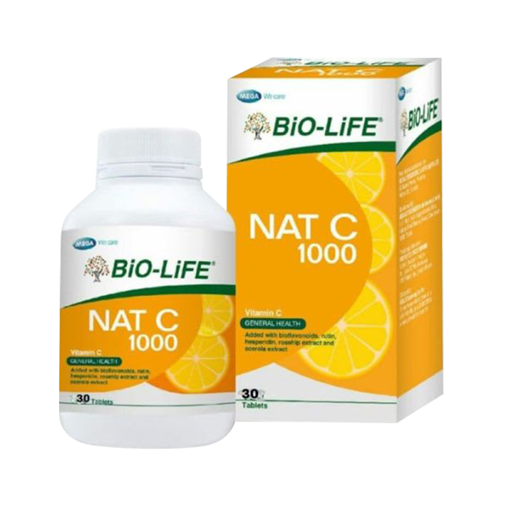 Nat C 1000 tableta frasco x30und.