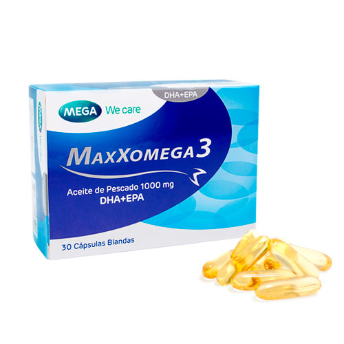 Aceite De Pescado 1000mg MaxXomega 3 Cápsula Blandas