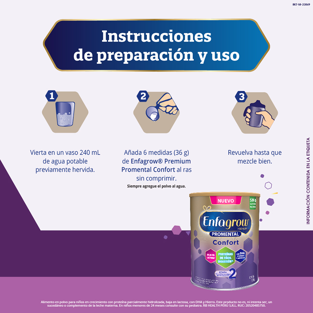 Alimento Lácteo Enfagrow Premium Promental Confort Etapa 2