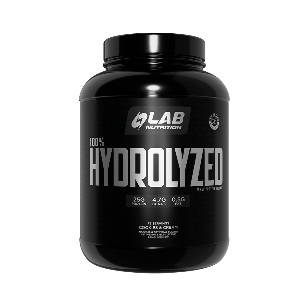 100% Hydrolyzed Cookies & Cream Lab Nutrition