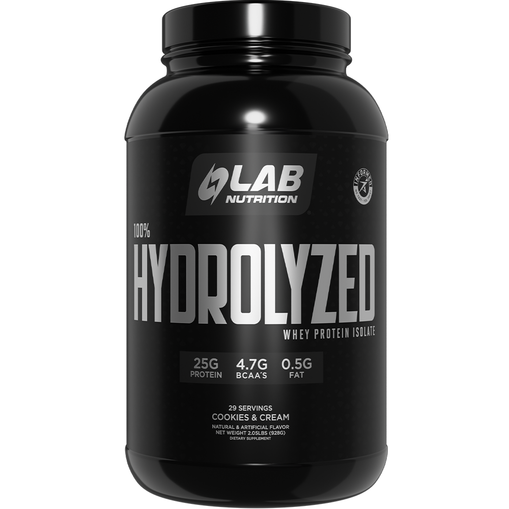100% Hydrolyzed Cookies & Cream Lab Nutrition
