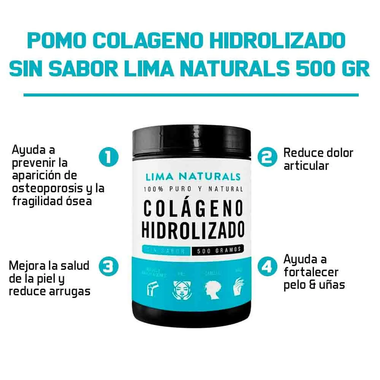Colágeno Hidrolizado Puro Lima Naturals Colágeno Hidrolizado Puro Lima Naturals