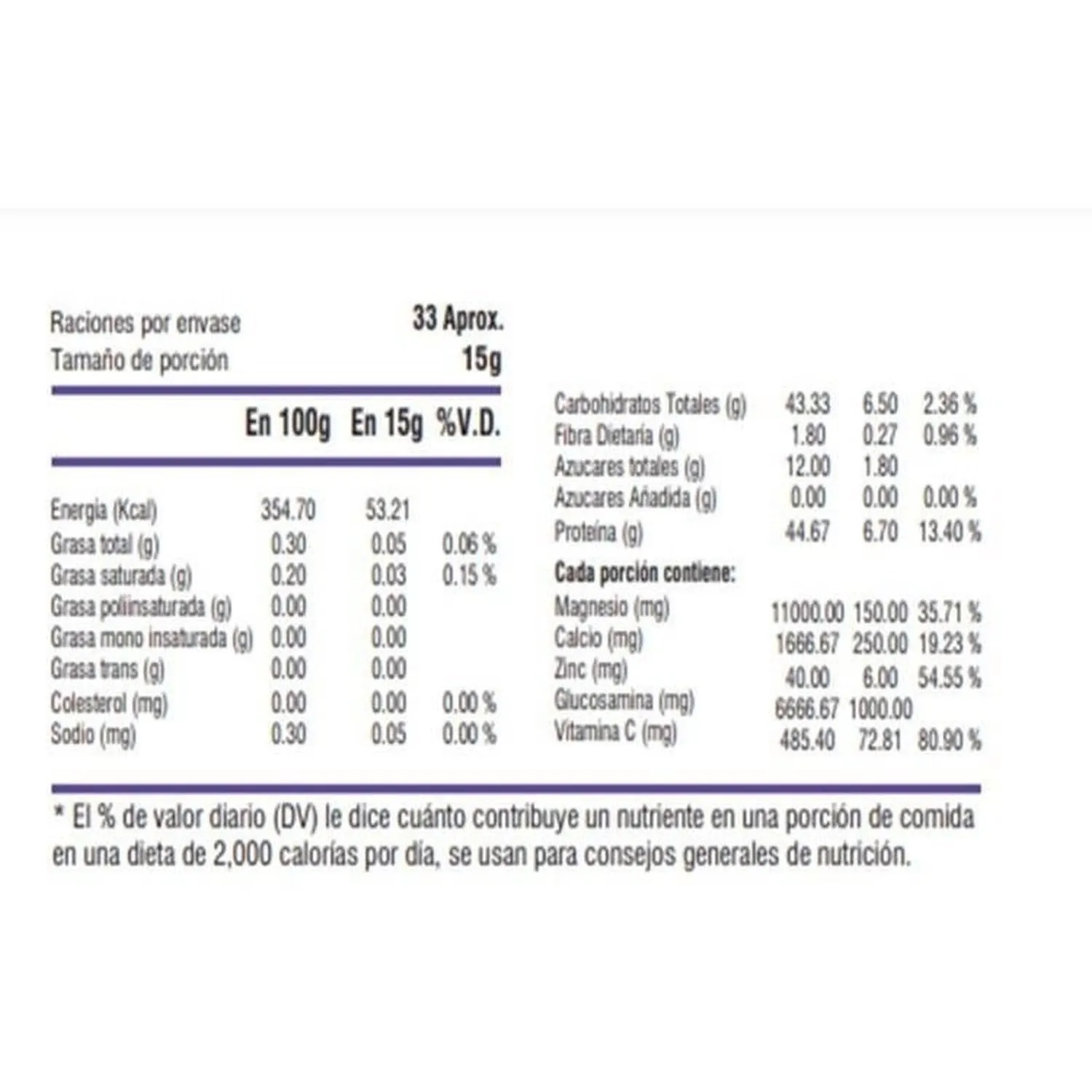 Colágeno Hidrolizado Con Glucosamina Lima Naturals