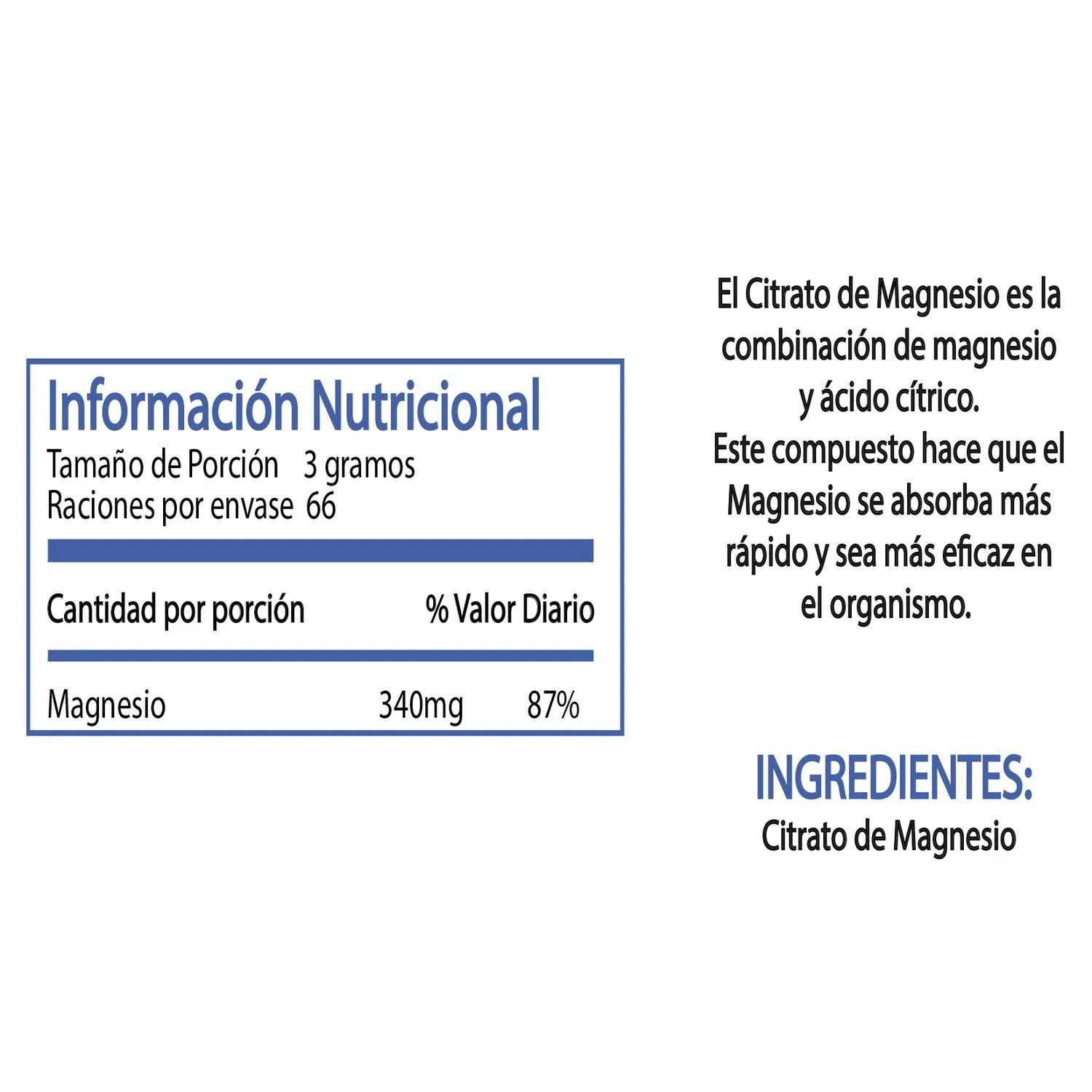 Citrato De Magnesio Doypack Lima Naturals