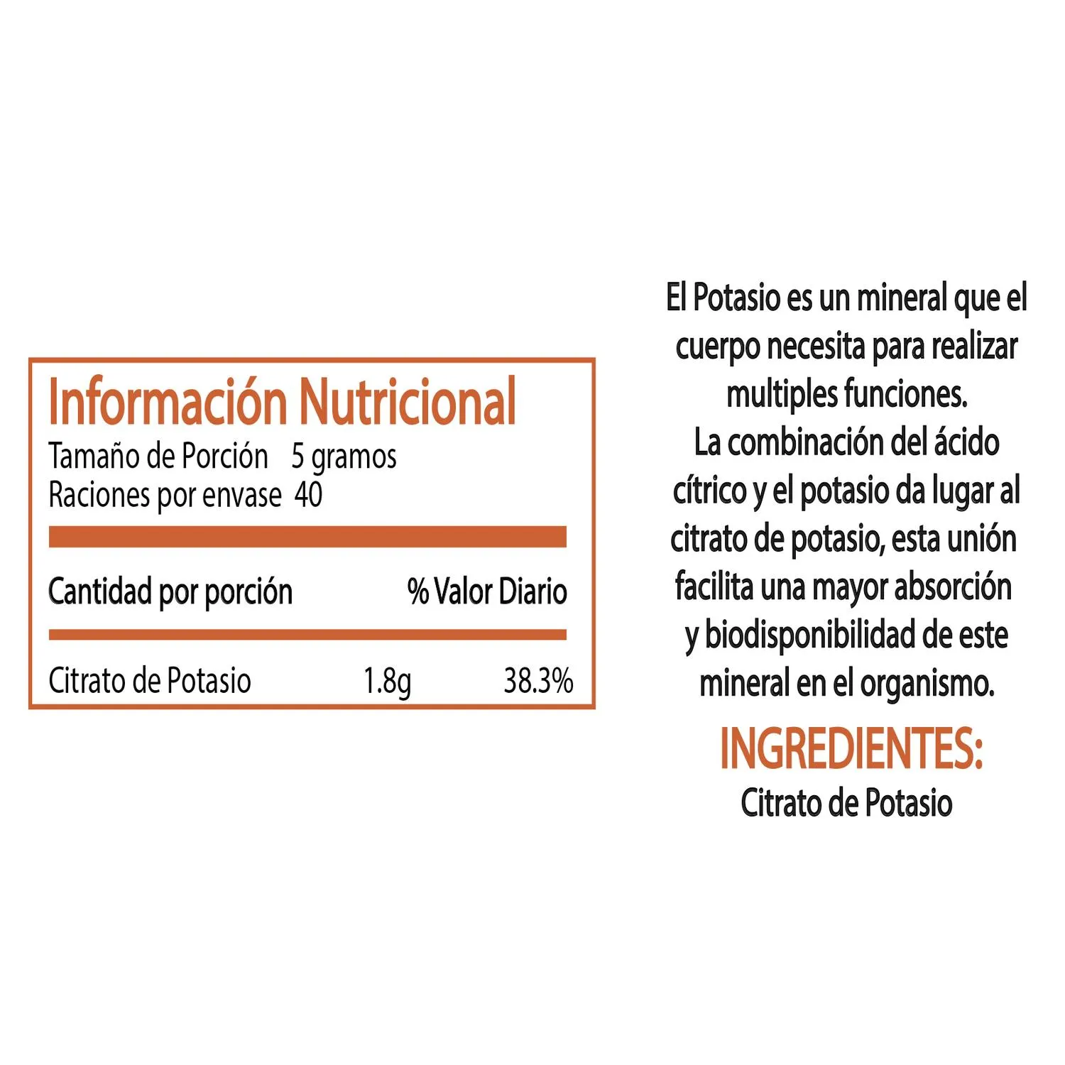 Citrato De Potasio Doypack Lima Naturals Citrato De Potasio Doypack Lima Naturals