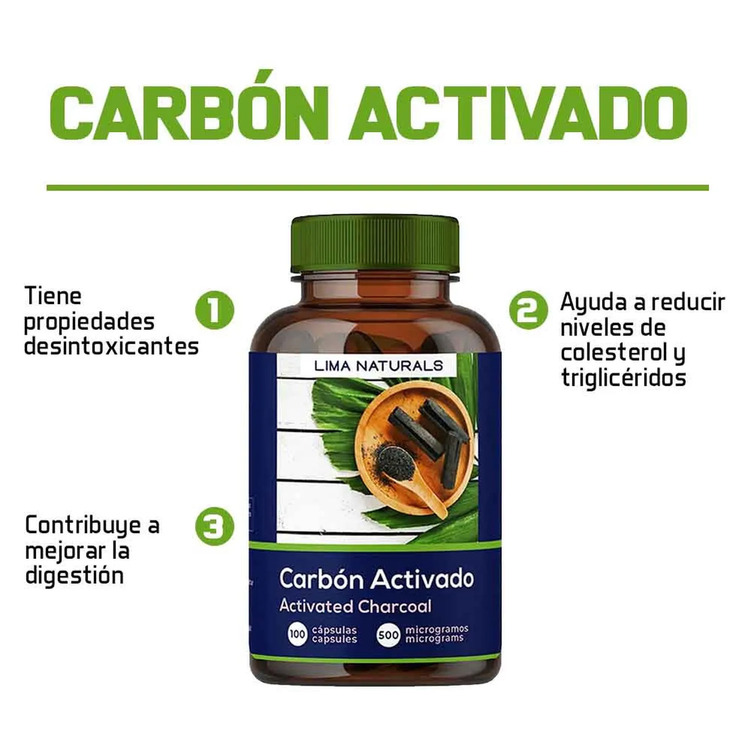 Carbon Activado Lima Naturals Carbon Activado Lima Naturals